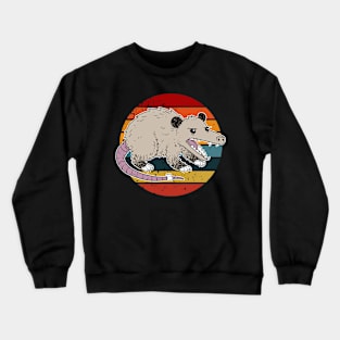 Funny Possum Vintage Design Crewneck Sweatshirt